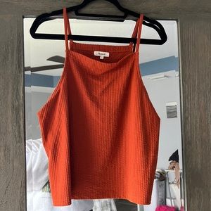 Burnt orange Madewell ribbed Tank Top